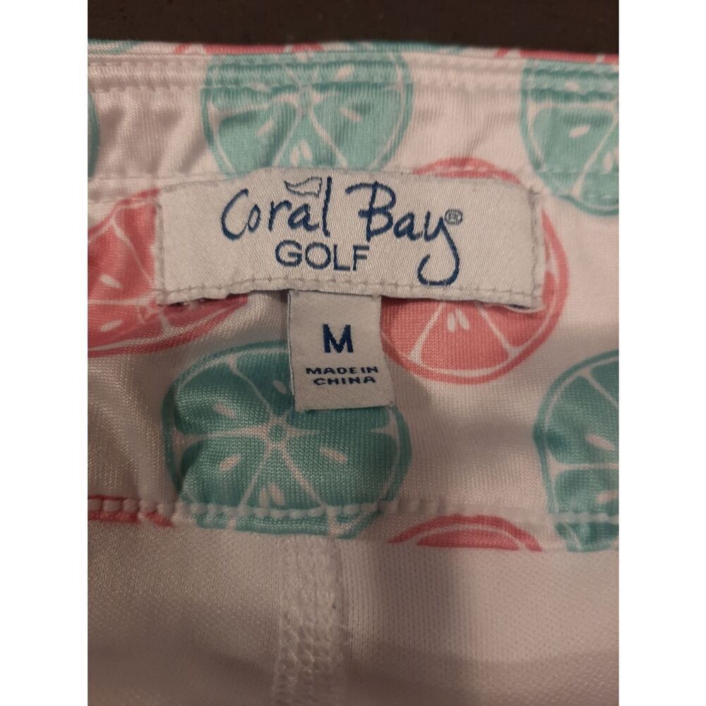 Coral Bay Golf Citrus Print Skort Medium Athletic Skirt w/ Built In Shorts - Picture 3 of 10